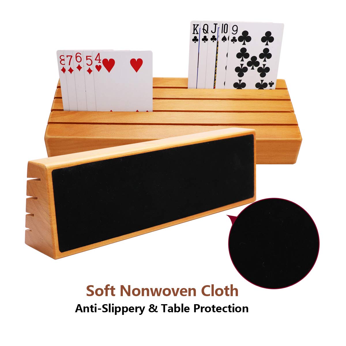 Exqline portable card tray compact size for travel and on-the-go games.