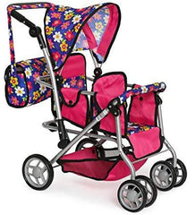 Exquisite Buggy flower pattern doll stroller helps imaginative play