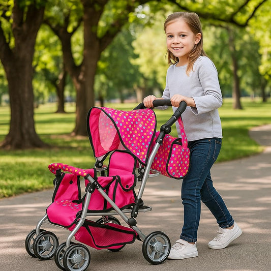 Exquisite Buggy foldable doll stroller for easy storage after play