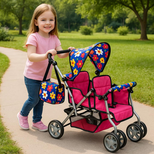 Exquisite Buggy swivel wheels enable easy steering during play