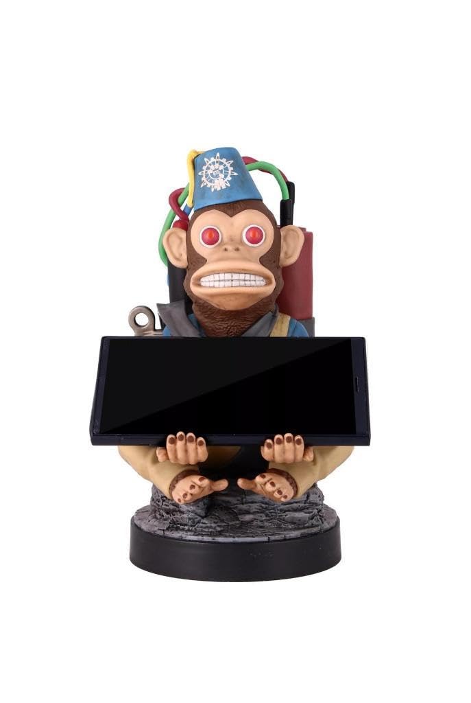 Exquisite Gaming Monkeybomb phone holder on a desk
