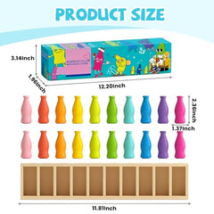 Exrroh bottle color matching action for kids and adults at gatherings.