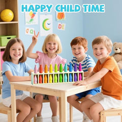 Exrroh family-friendly play with colorful bottles encouraging turn-taking.