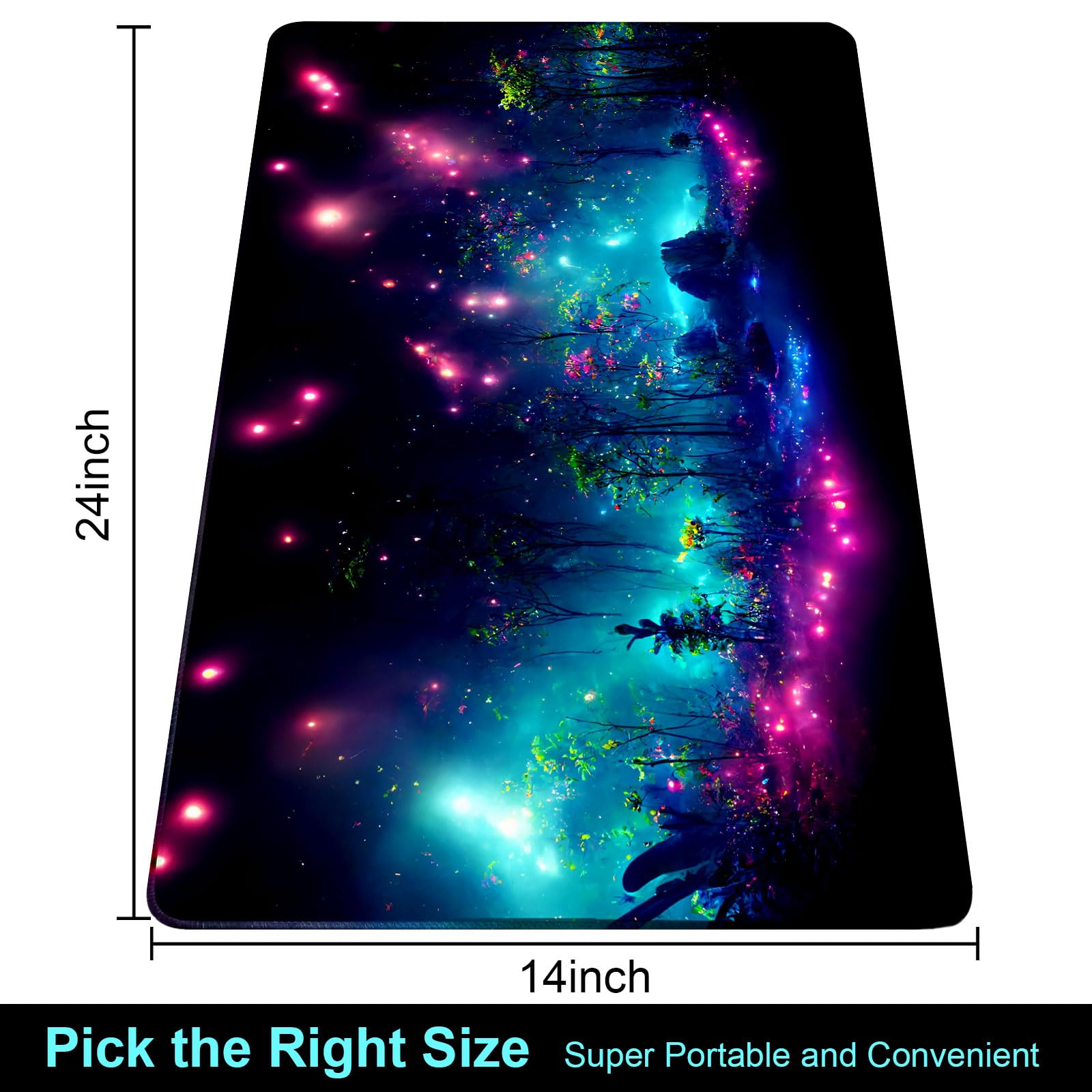 Extalas MTG Playmat non-slip base ensures steady gameplay.