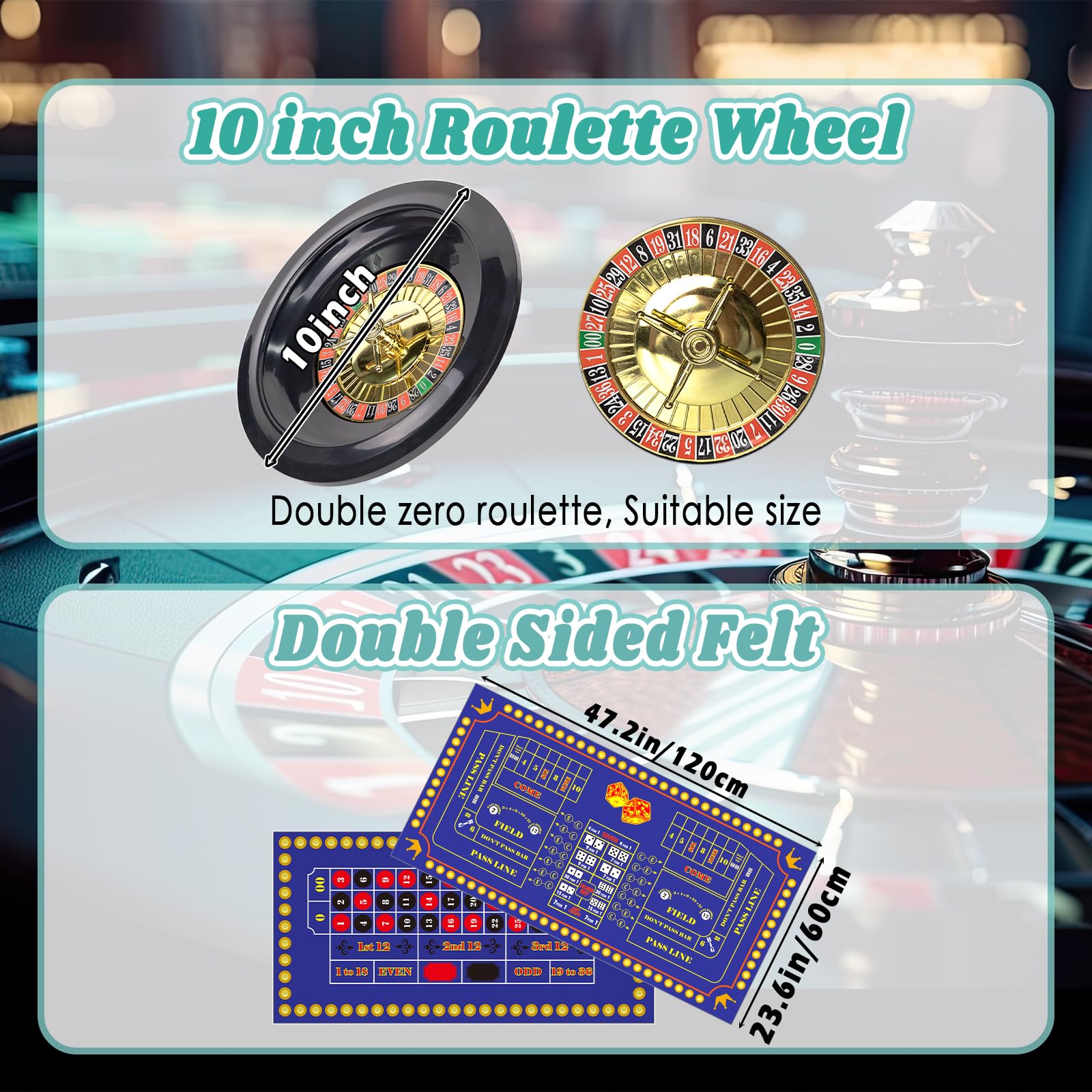 Extguds chip rake enabling quick bets.