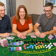 Extguds green felt surface provides stable, casino-like gameplay