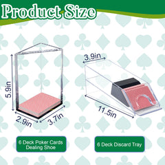 Extguds dealing shoe and discard tray enable smooth card handling