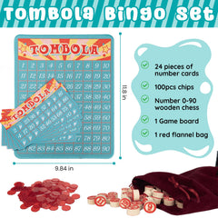 Extguds Tombola cards blue for quick marking in parties.