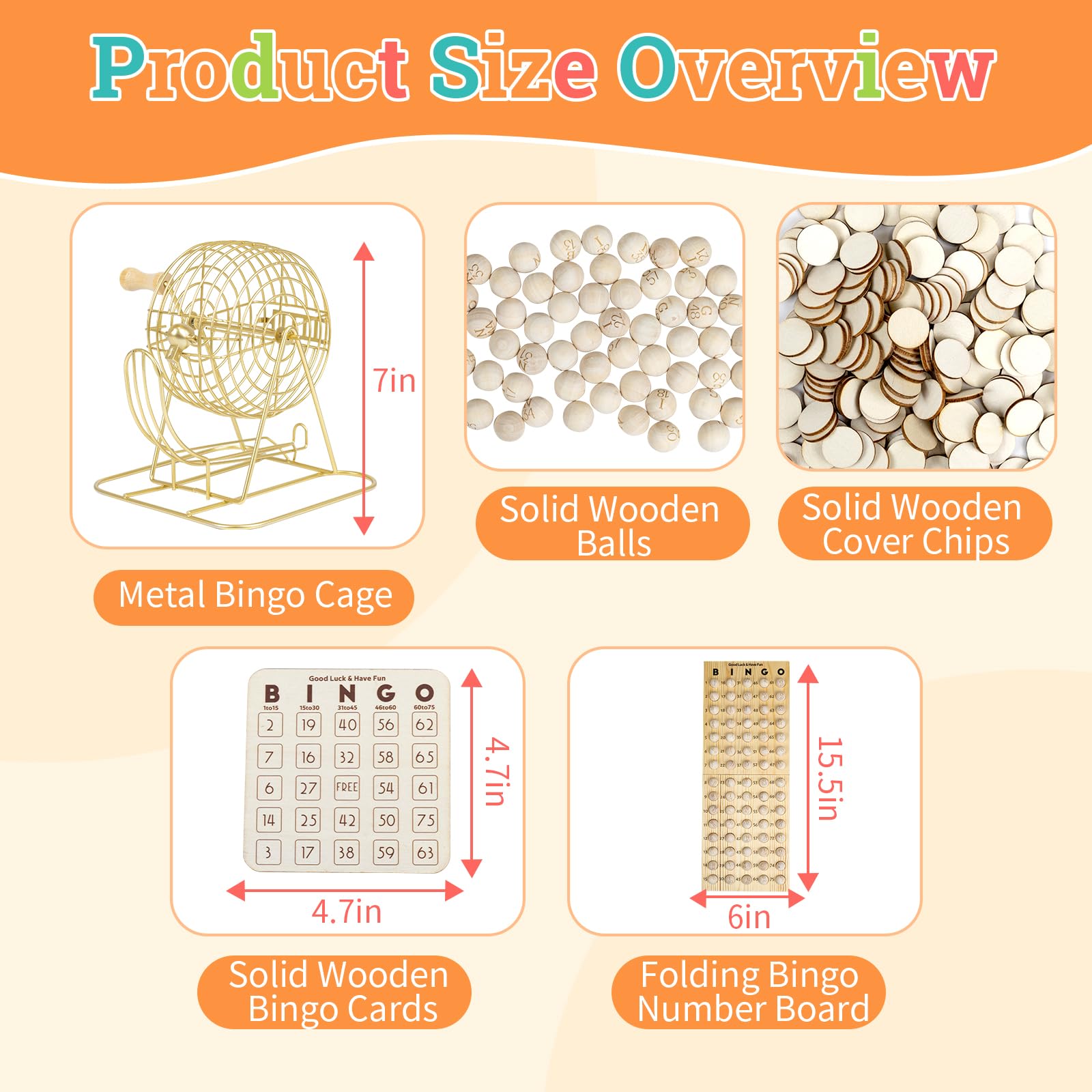 Extguds wooden bingo chips 400, crisp marks for fast play.