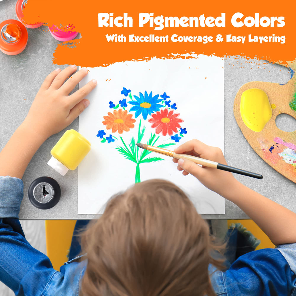 Non-toxic, water-based EXTRIC Washable Paint formula for safe play