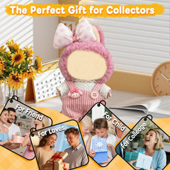 Eyancotoi 17cm doll clothes in soft stretch fabric for effortless dressing.