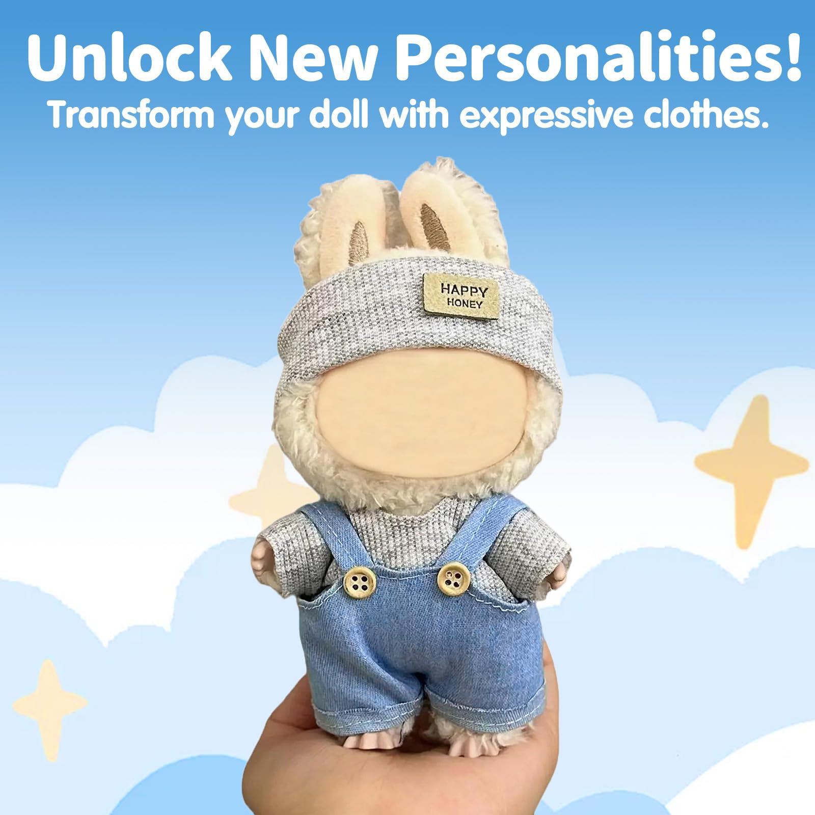 Eyancotoi Style5 complete look showcases a cohesive 17 cm doll outfit set.
