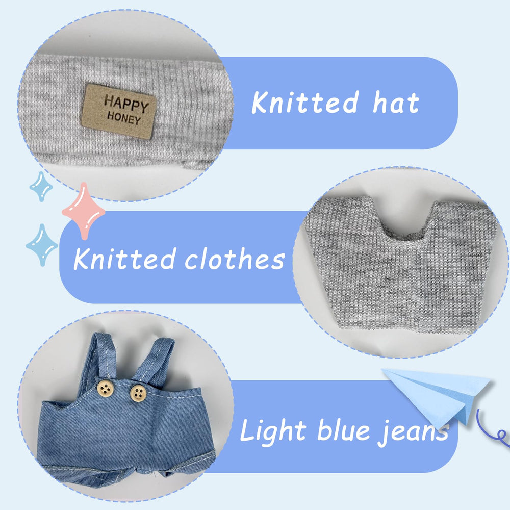 Eyancotoi Style5 sweater adds cozy detail to a 17 cm doll look.