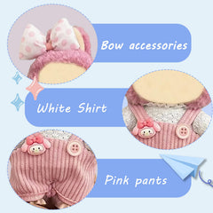 Eyancotoi Style 8 17cm doll clothes top and suspenders for a snug, pose-ready fit.