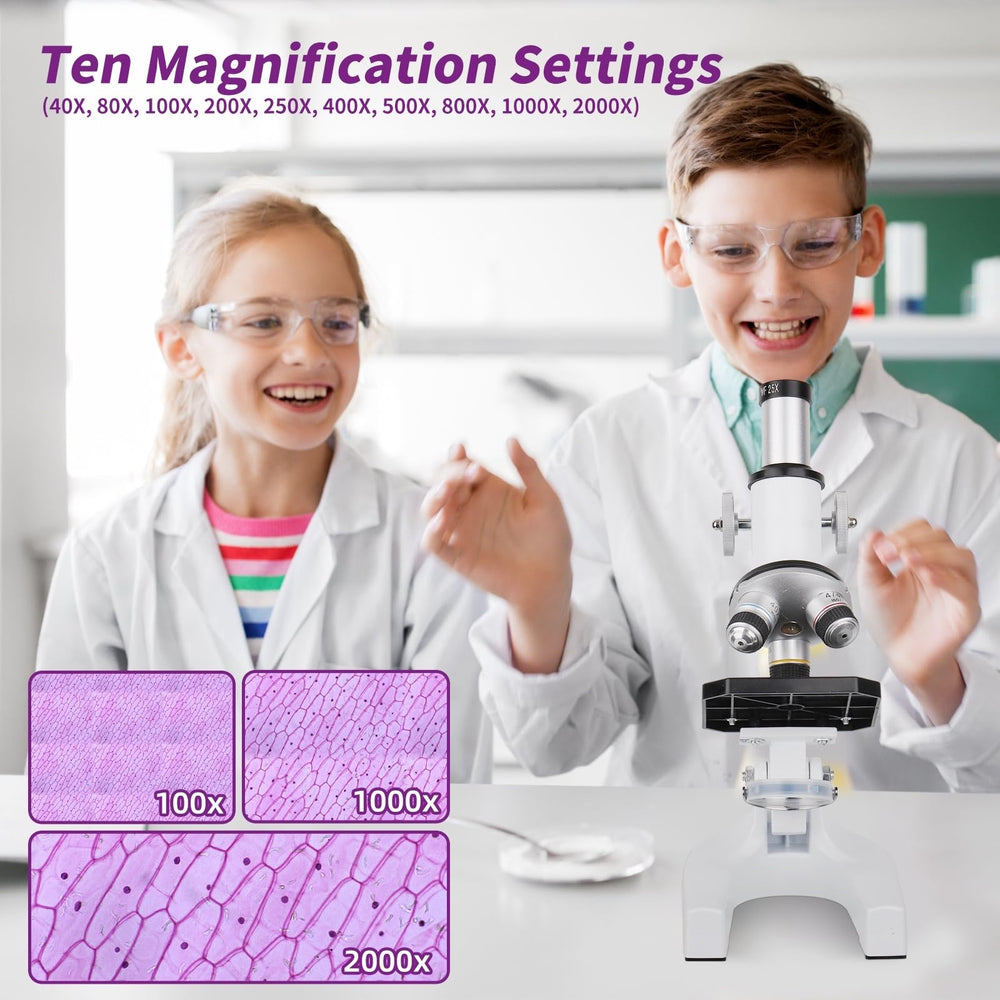 eyemocsin microscope brightness knob enables clearer viewing across magnifications