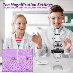 eyemocsin microscope brightness knob enables clearer viewing across magnifications