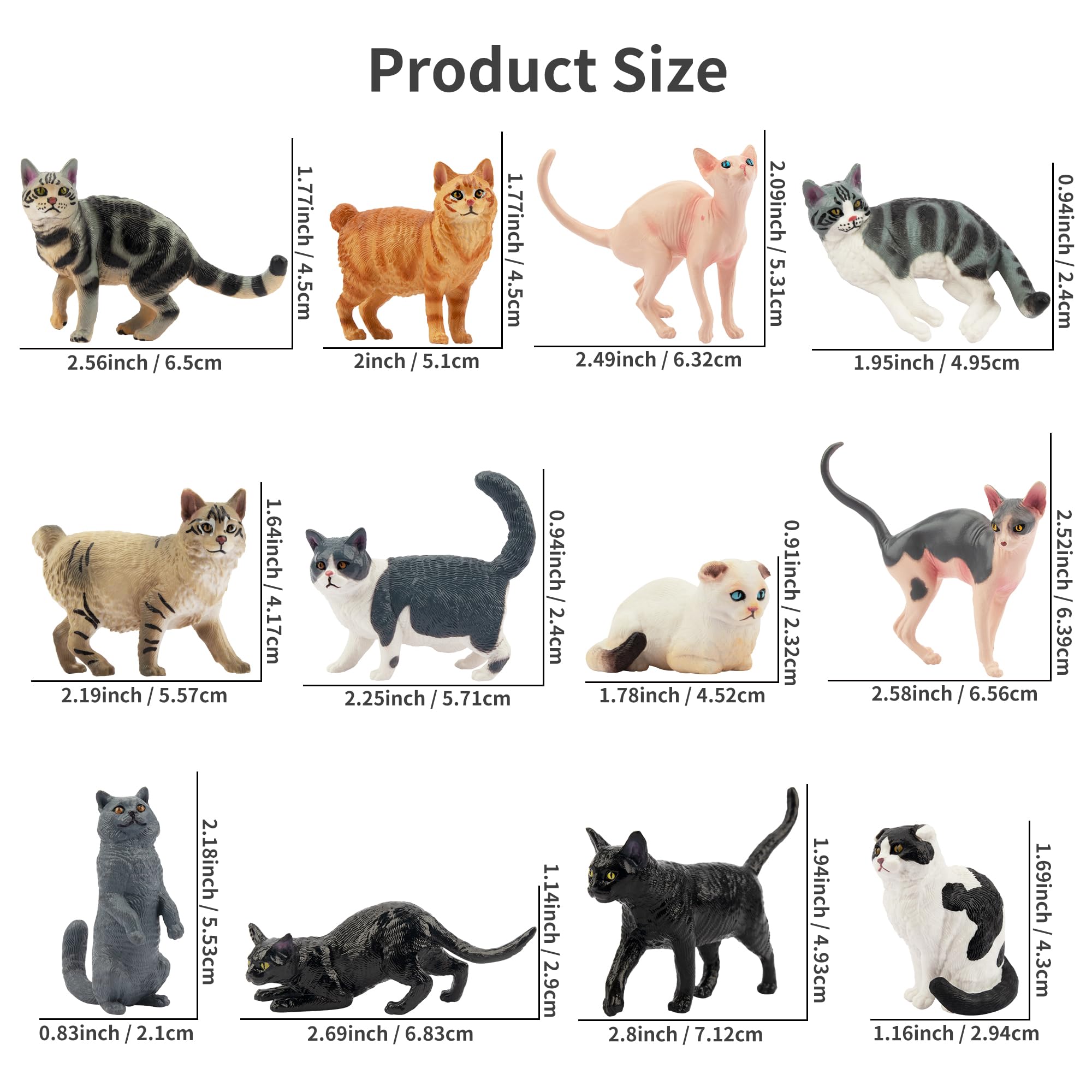 EYSCOTA Bombay cat figurine features glossy finish for toppers and decor.