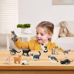 EYSCOTA cat figurine cake topper display adds charm to desserts.