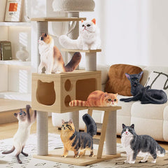 EYSCOTA cat figurines stand up nicely for shelves and displays.
