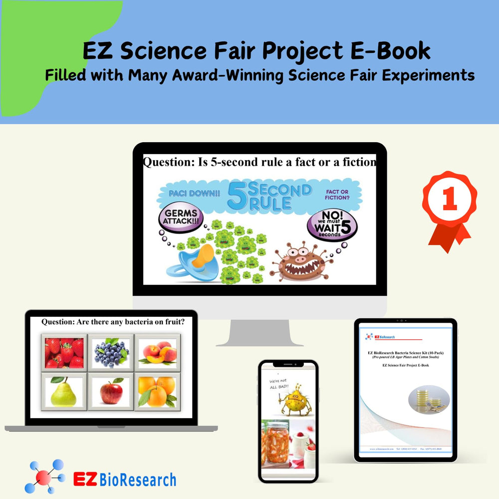 Free science fair e-book preview page from EZ BioResearch kit