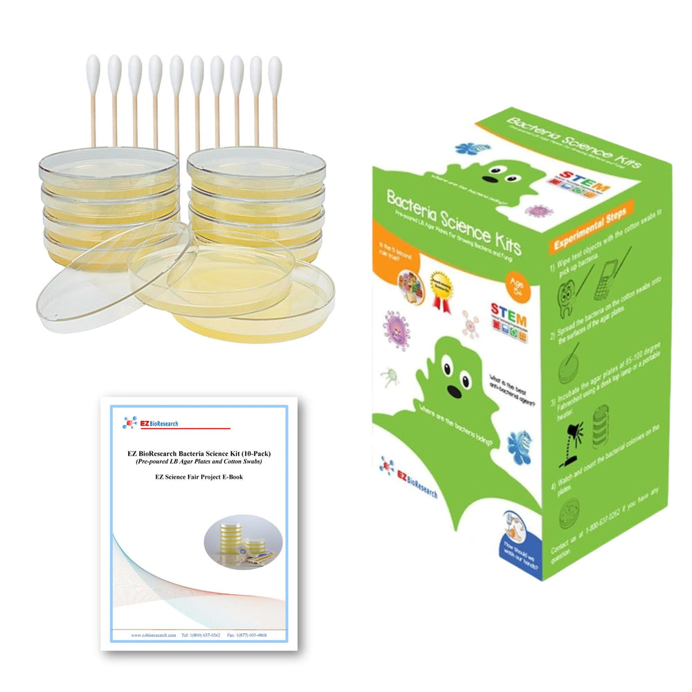 EZ BioResearch prepoured LB-agar plates ready for classroom experiments