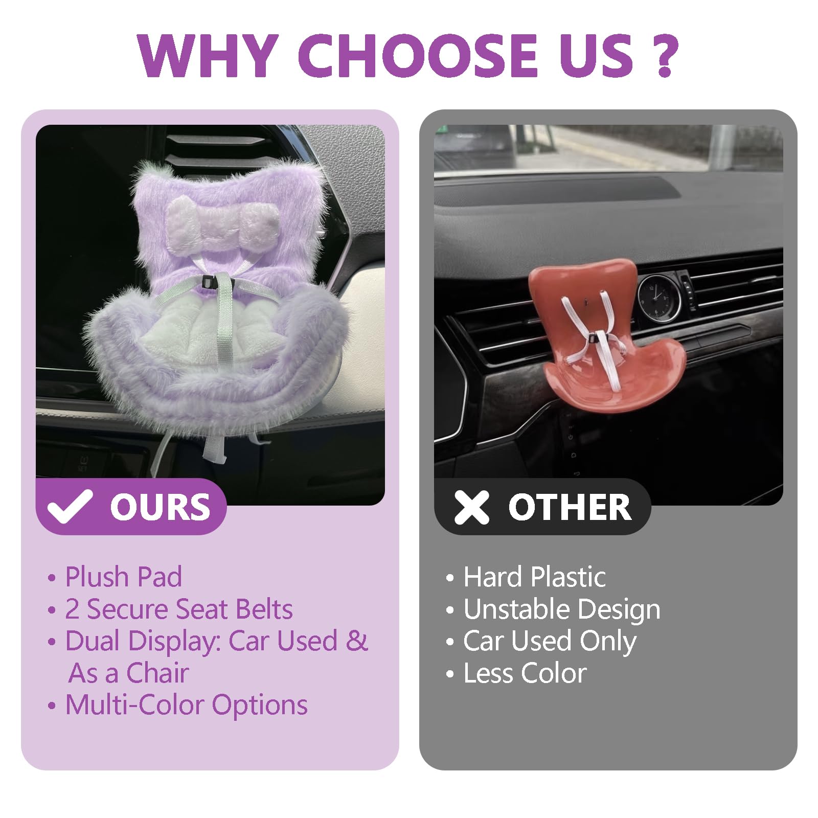 Ezcora cotton candy sky ombre color enhances any car interior.