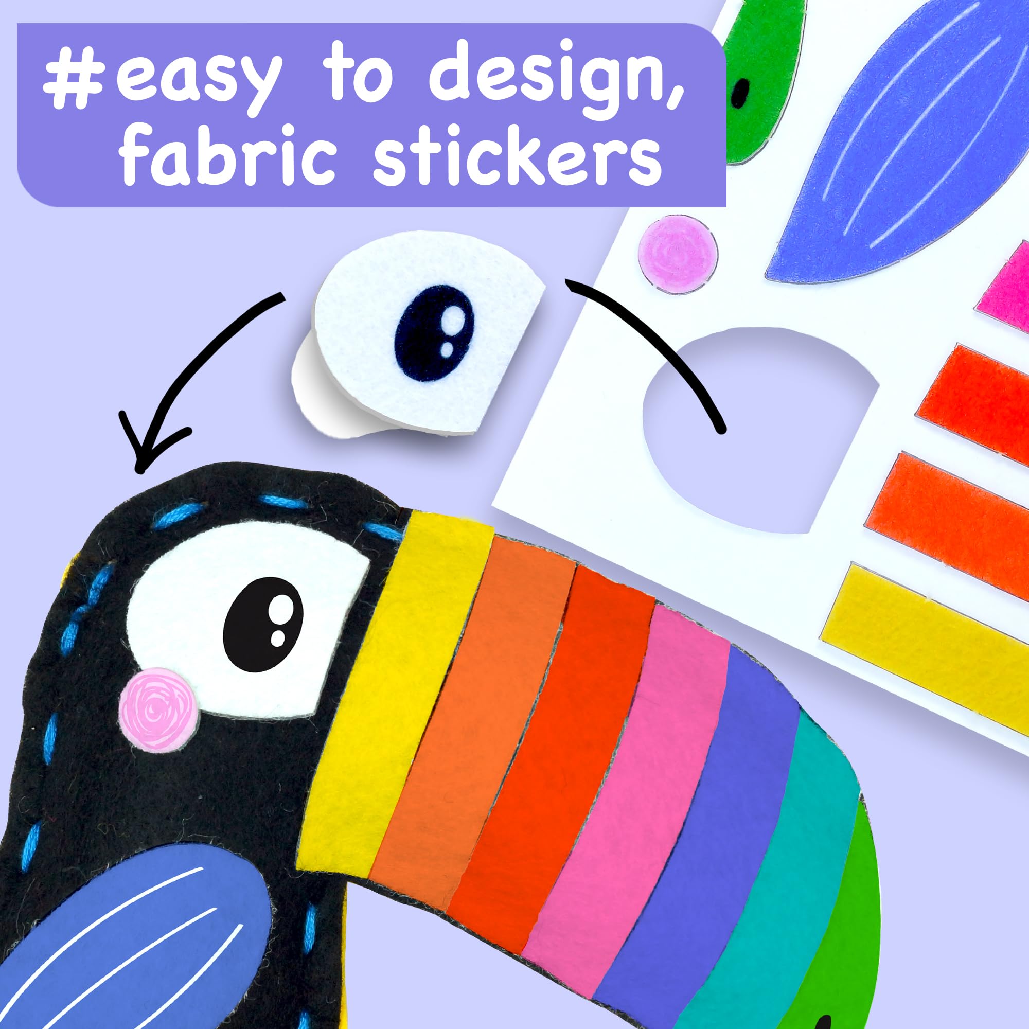 EZCRA decorative stickers set adds color and personality to crafts