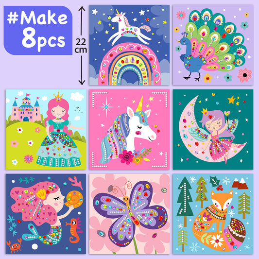 EZCRA 990+ gems provide vibrant options for kid-friendly crafts.