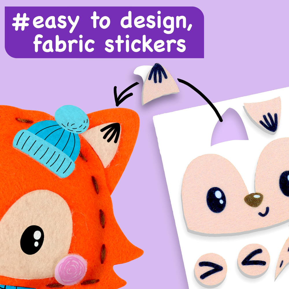 EZCRA Unicorn Project preview highlights imaginative sewing with stickers.