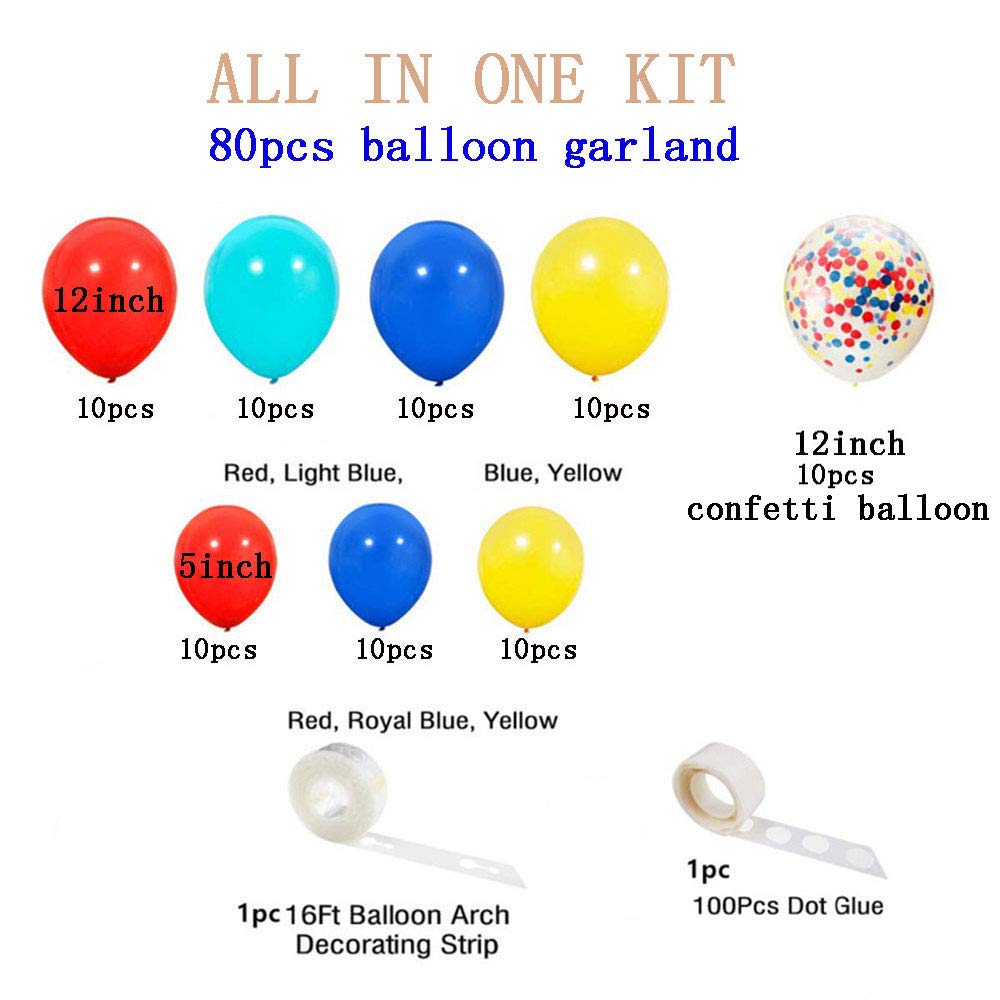 Ezing colorful balloon assortment inspires vibrant party styling.