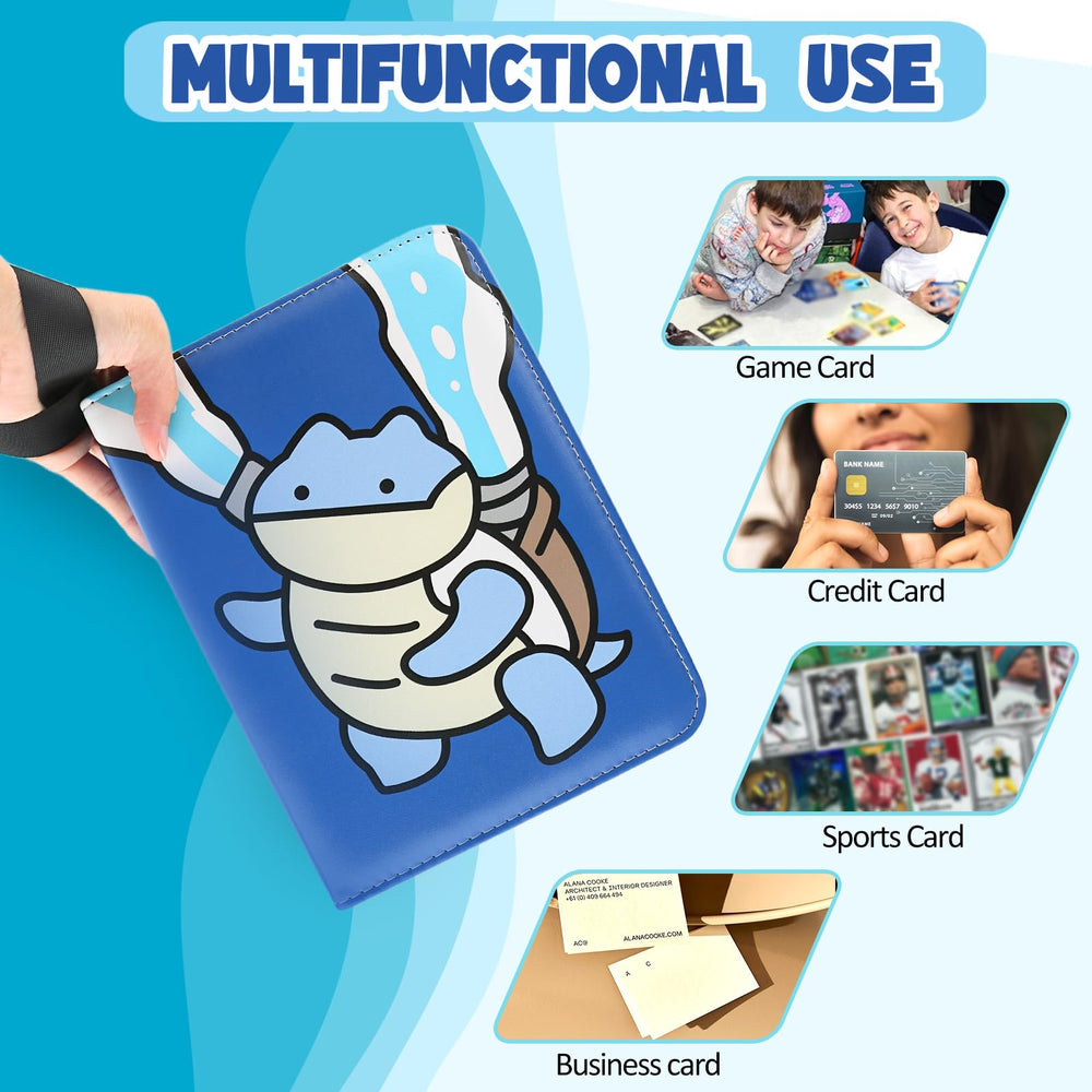 EZiYIN waterproof PU leather binding protects cards during travel.