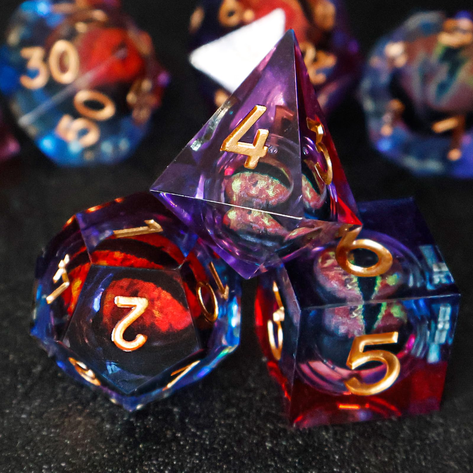 EZUO hand-sanded and polished dice with smooth feel