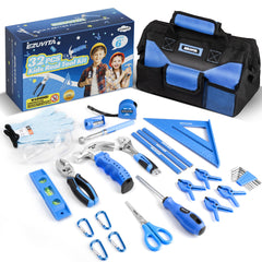 EZUVITA real tools for kids blue set with kid-sized grips for safe hands-on learning