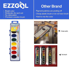 Ezzgol pigmented watercolors deliver rich color and diffusion.