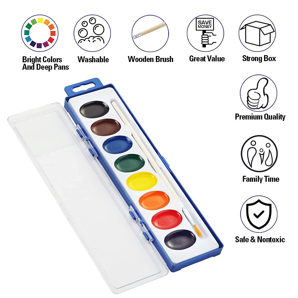 Ezzgol 8-color palette makes mixing colors easy for kids.