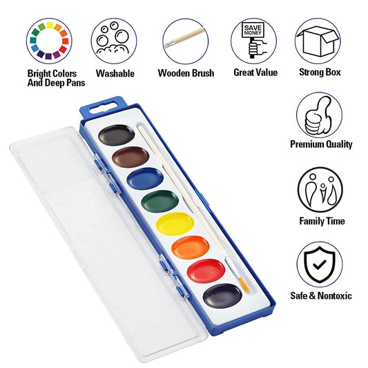 Ezzgol 8-color palette makes mixing colors easy for kids.