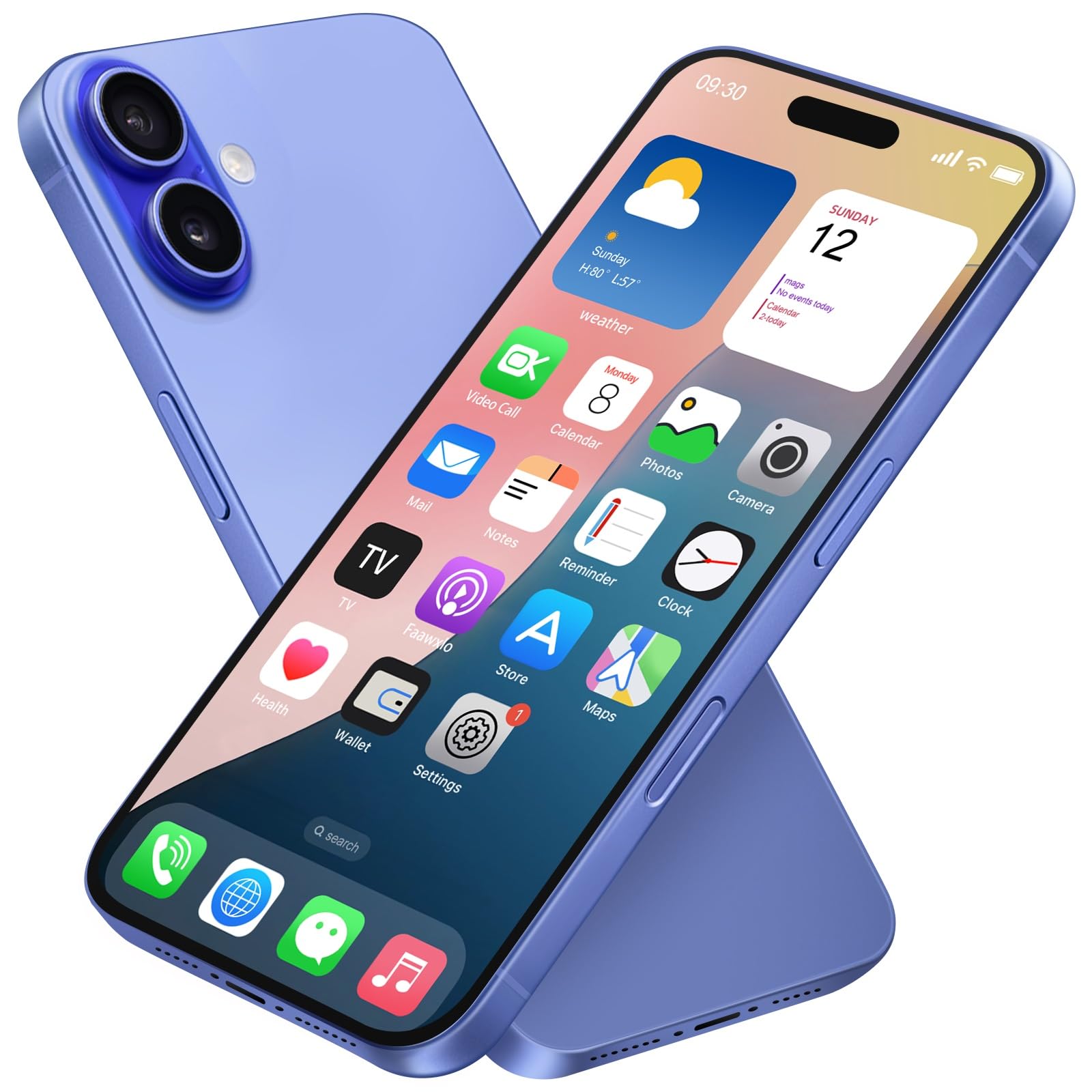 Faawxlo dummy phone model 16 Pro Max display for realistic showroom demos.
