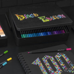Faber-Castell Black Edition pencils with color-dipped ends for easy color matching.