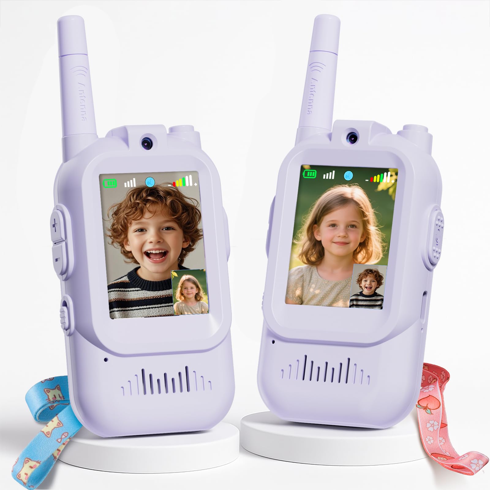 Fabeto walkie talkie with HD video camera for kids' outdoor play