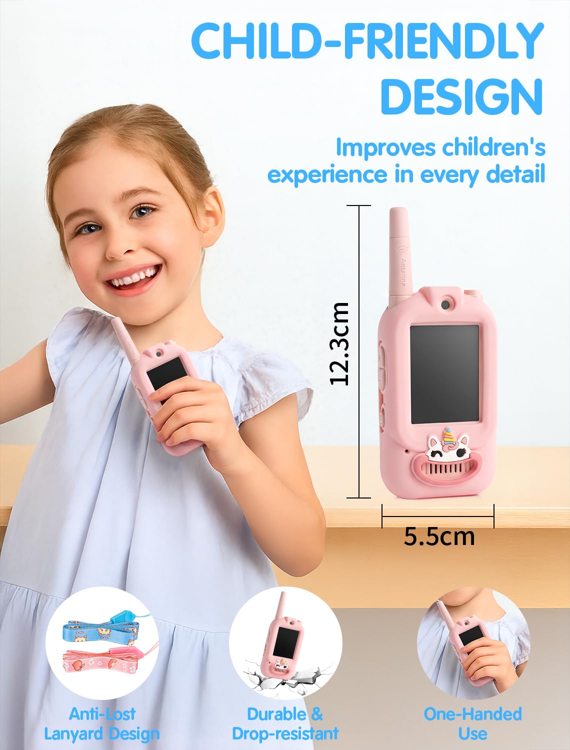 Fabeto unicorn blue-pink duo for camping adventures