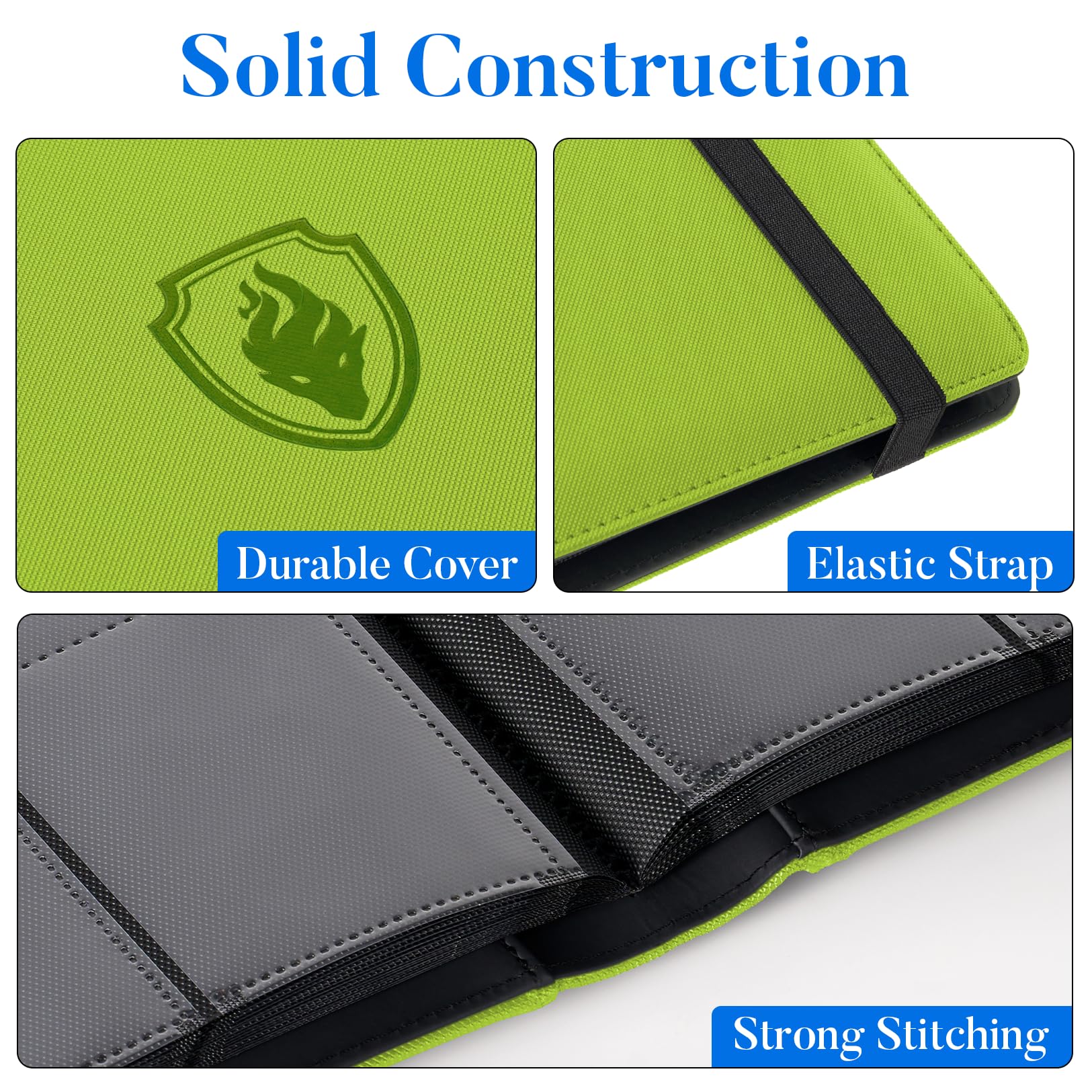 Fabmaker binder side-loading pockets allow easy insertion and reduced spill risk.