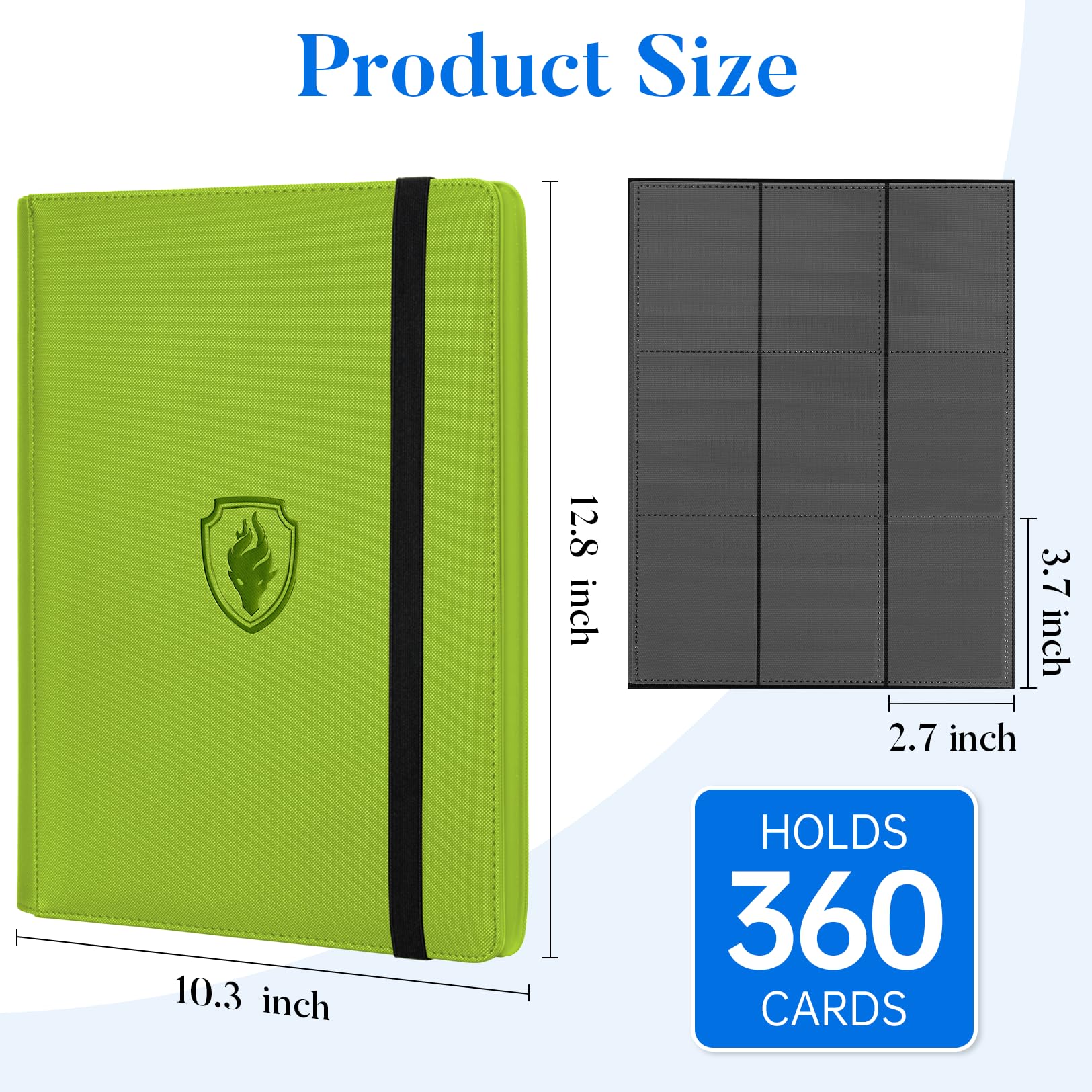 Fabmaker sleeved cards fit securely in padded pages for double protection.
