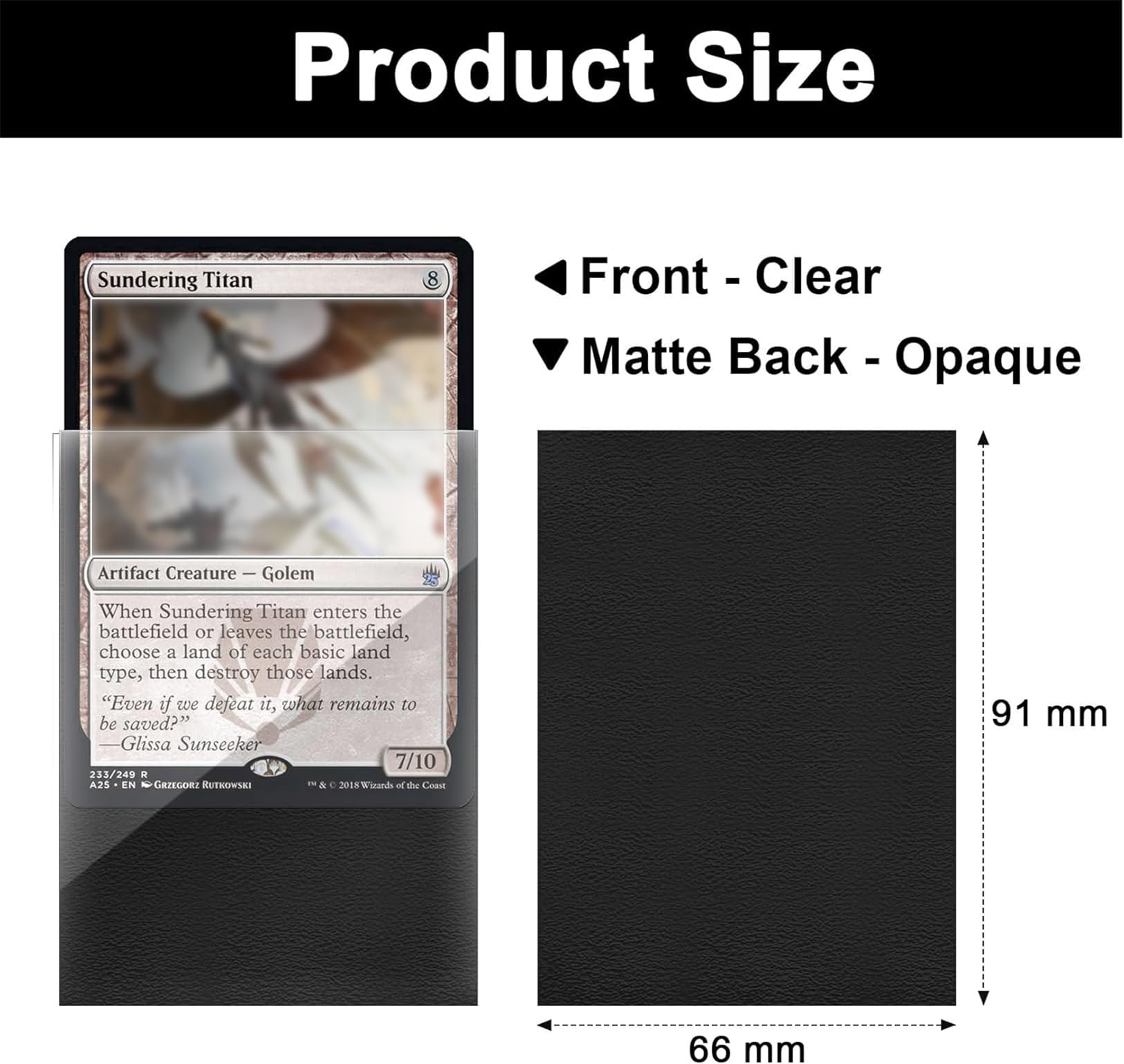 Fabmaker multicolor sleeves set with five colors for deck organization