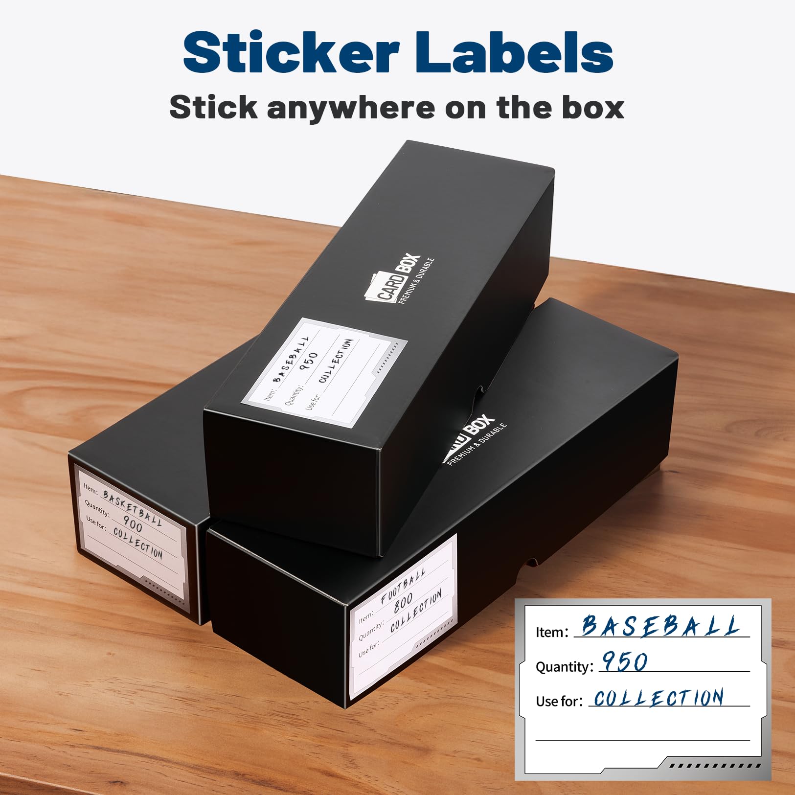 Easy six-step assembly shown without tape, glue, or staples.