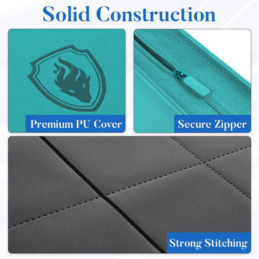 Fabmaker twelve-pocket layout keeps cards organized and accessible.