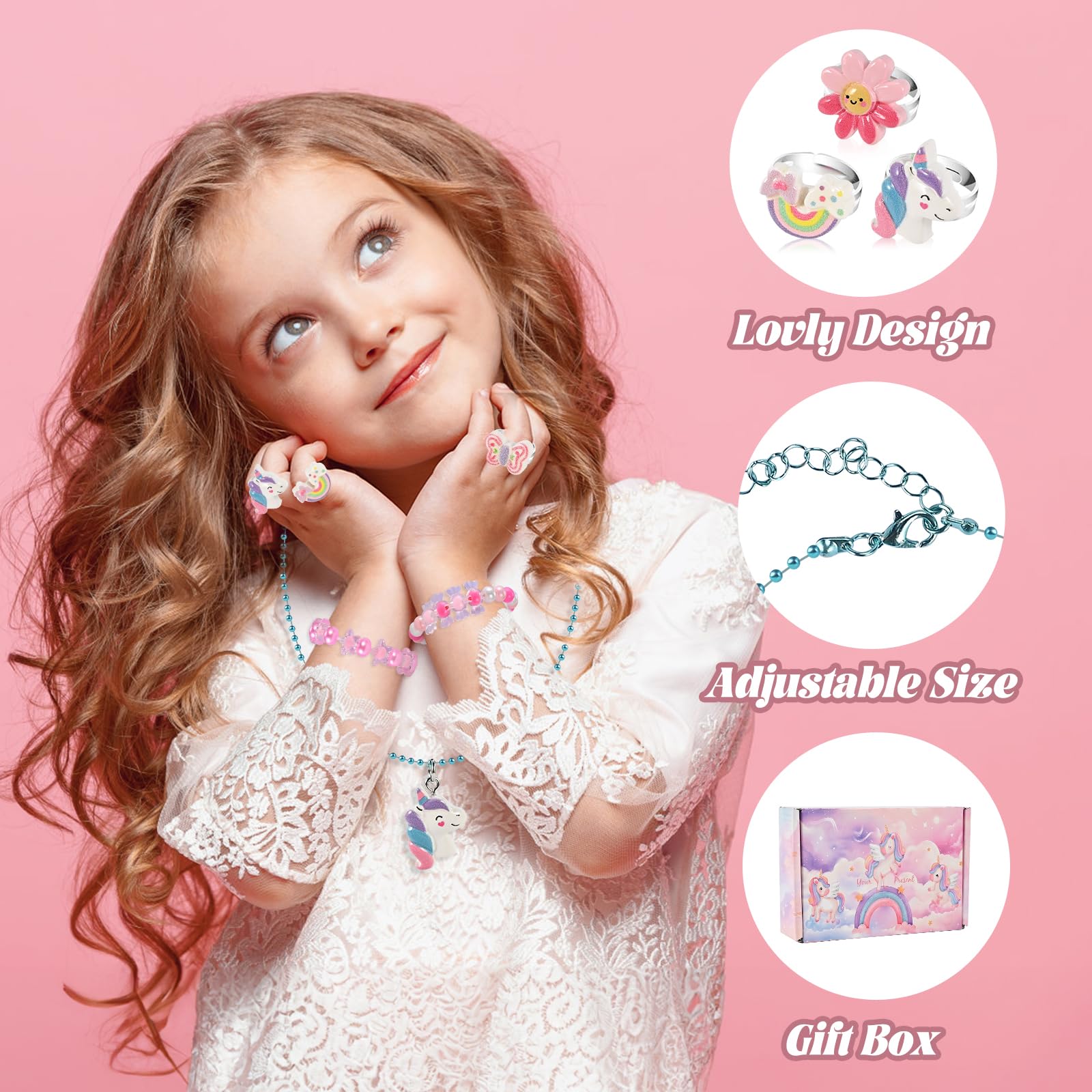 Faburo adjustable necklace demonstrates growing-fit convenience for kids