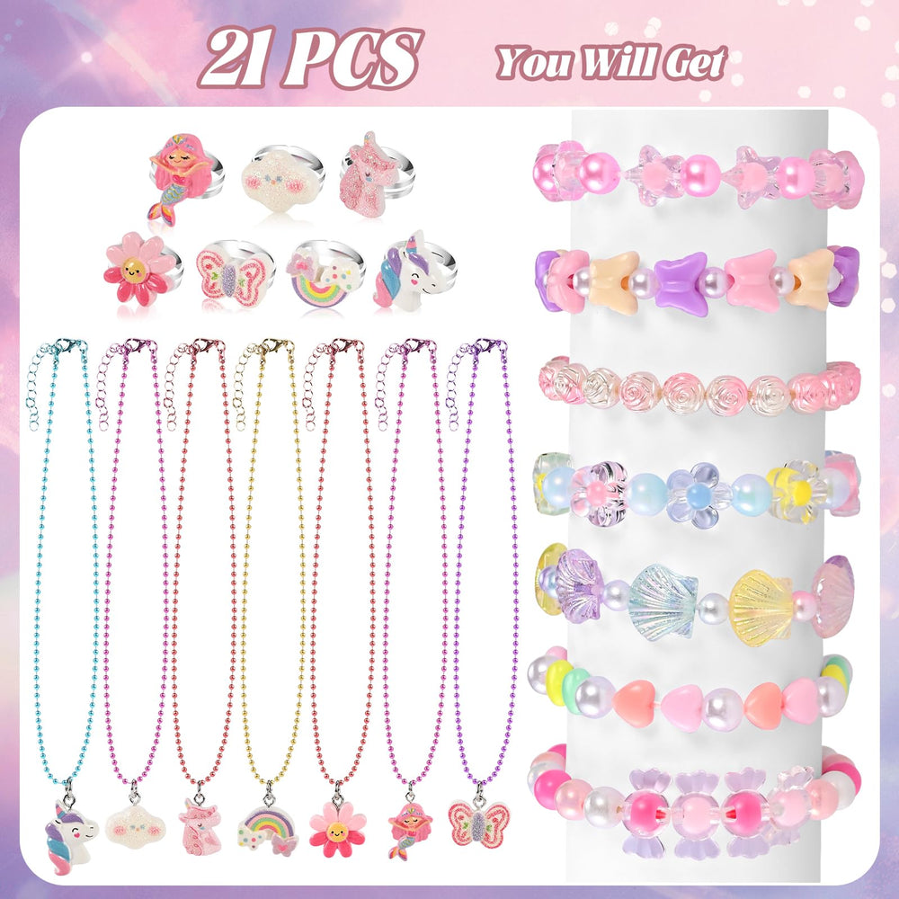 Faburo 21pcs butterfly ring adds color and charm for creative pretend play