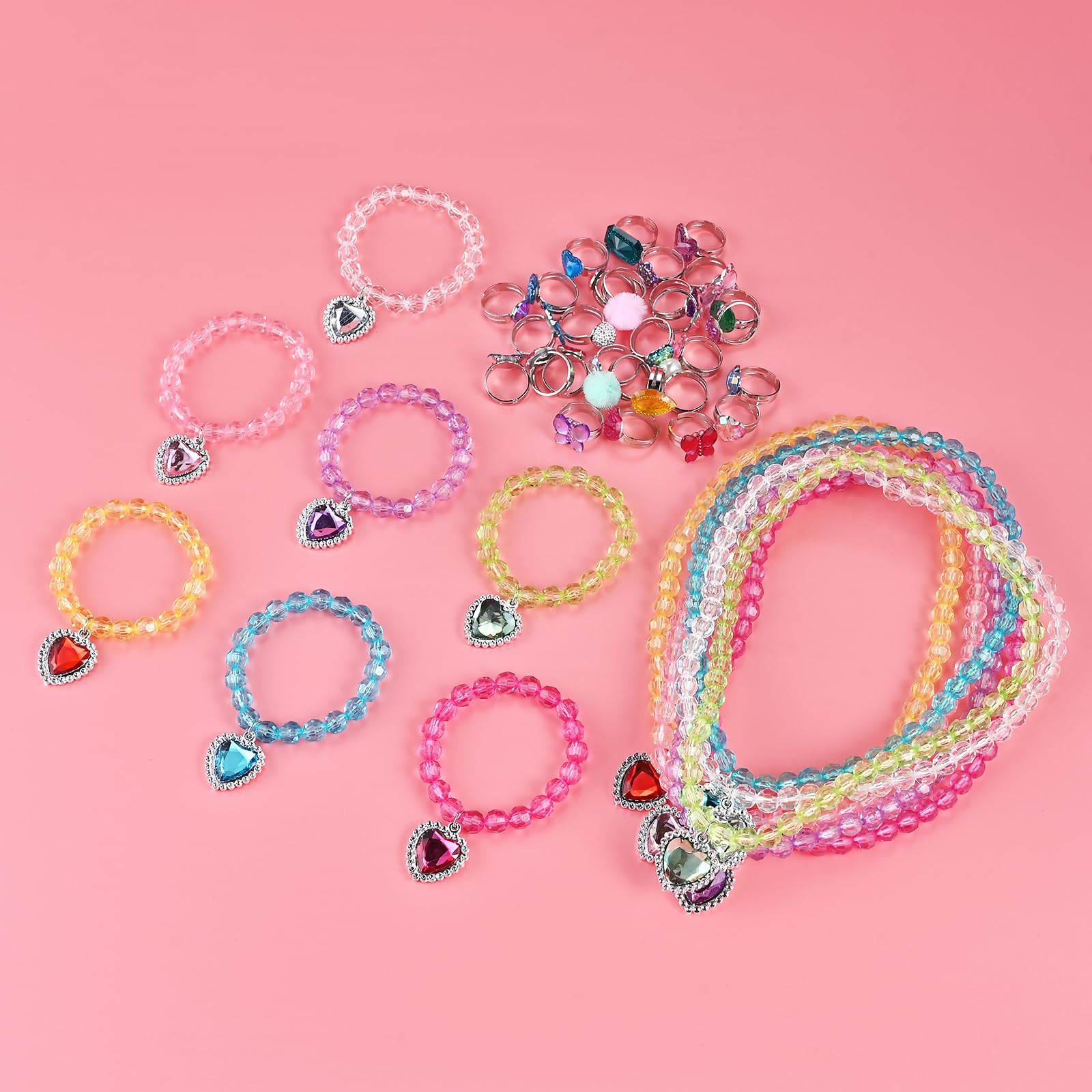 Faburo bright patterns for girls jewelry to spark imaginative play