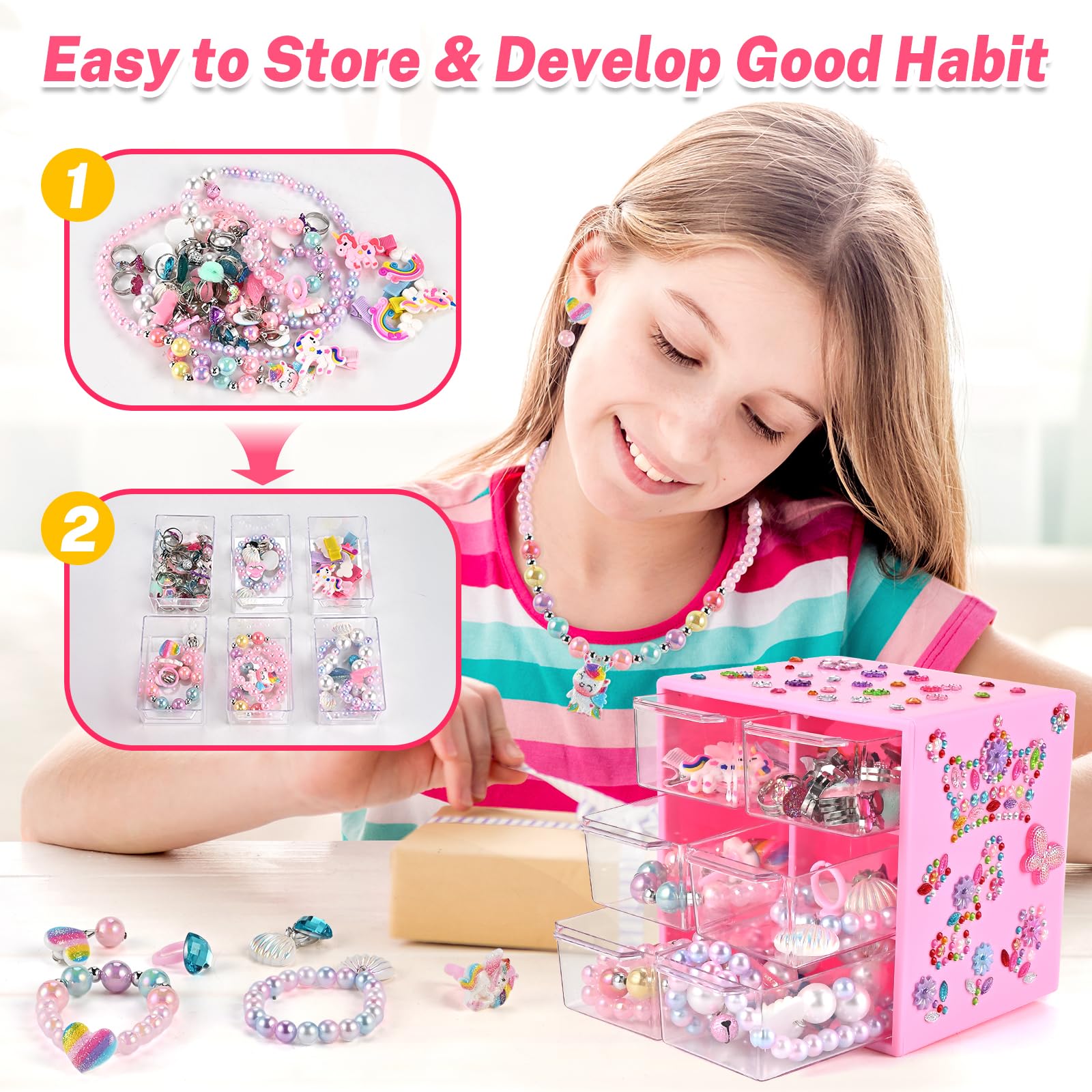 Faburo gem stickers to personalize the jewelry box and crafts