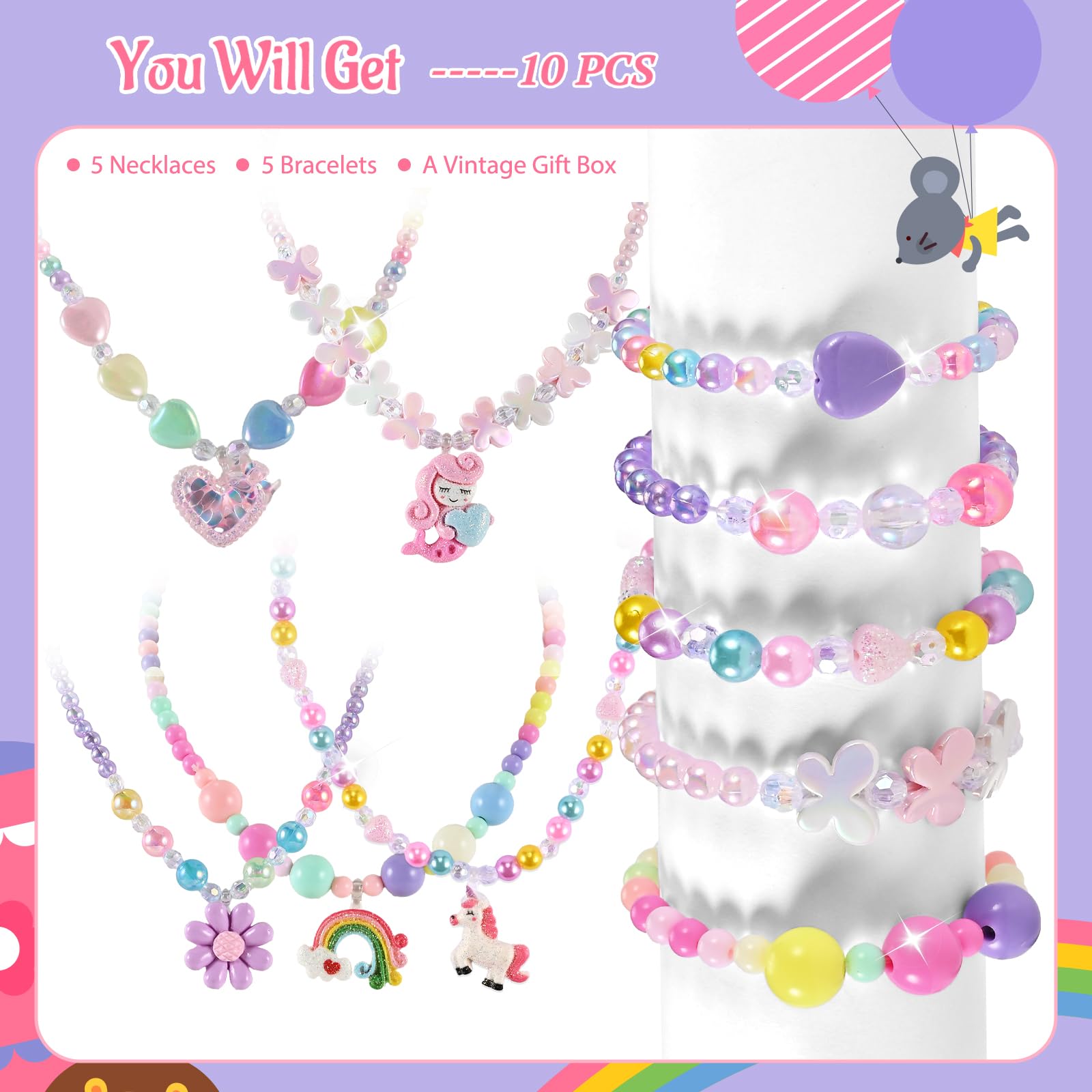 Faburo flower bracelet enhances party outfits and pretend-play moments